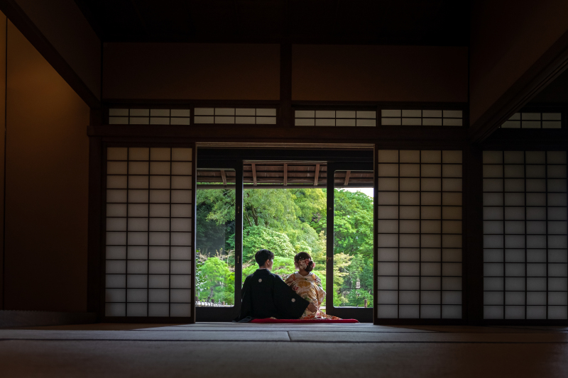 まるで額縁のような