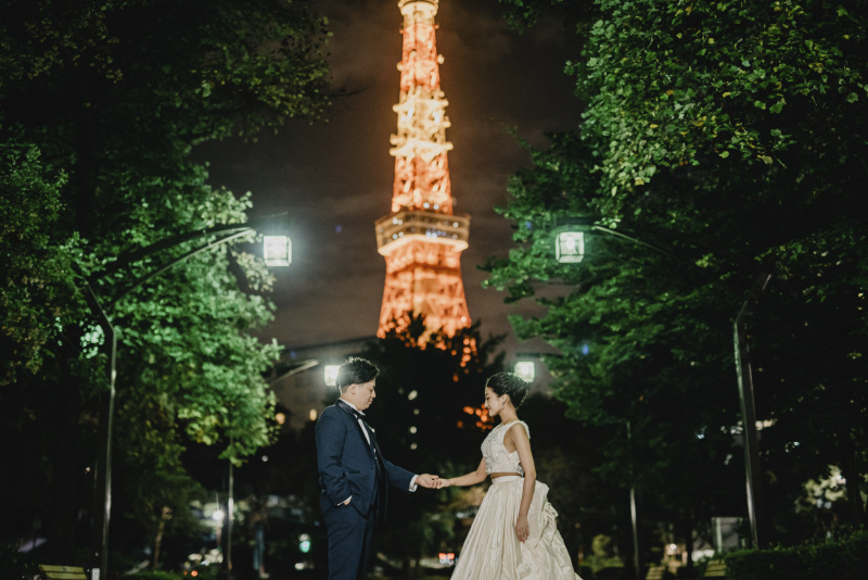 東京タワーの下で・・・