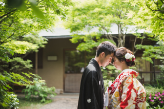 この秋オススメ！！和装庭園フォト