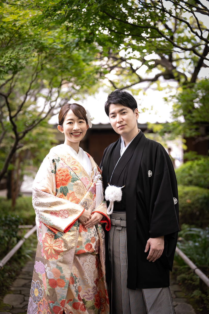 色打掛と黒紋付