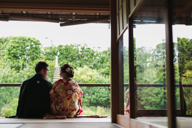 おふたりのバックショット