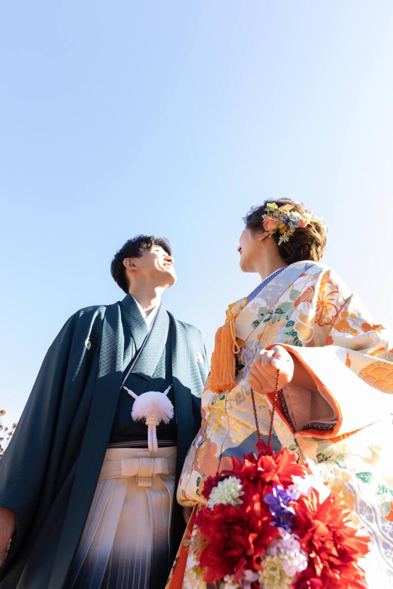 屋上での撮影♪