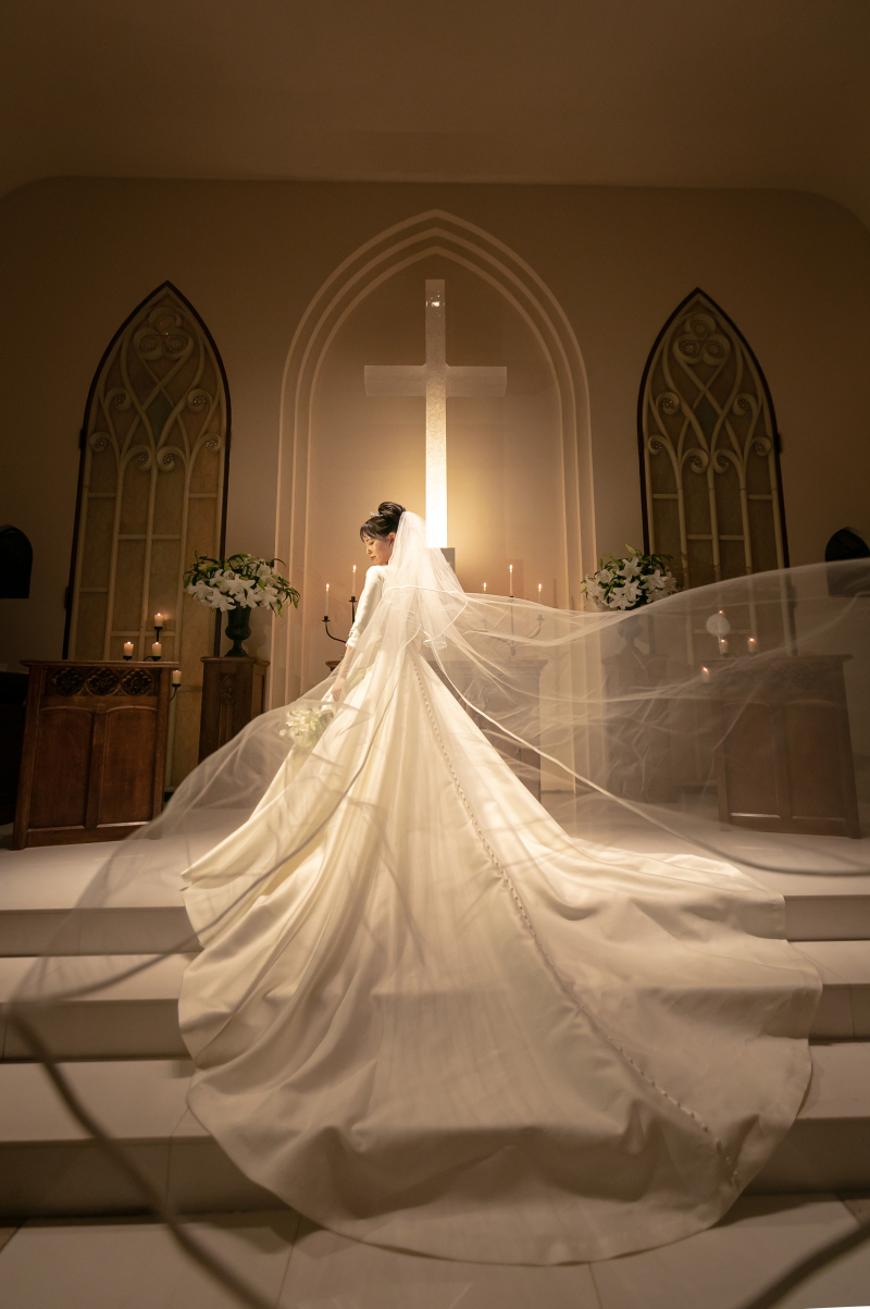 ロングベールをなびかせた1枚★