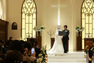 人前式とフレンチレストランでのパーティ