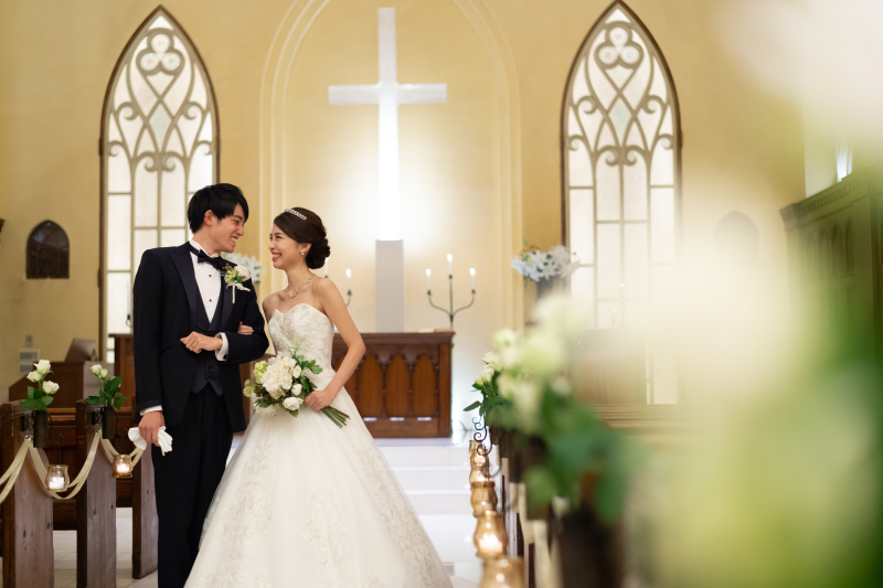 キャンドルと生花に包まれて・・・♪