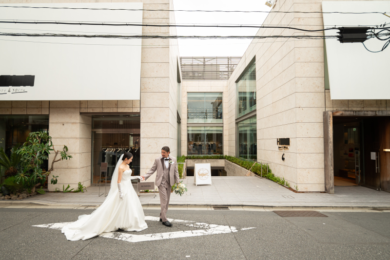 レストランまでの道のりを