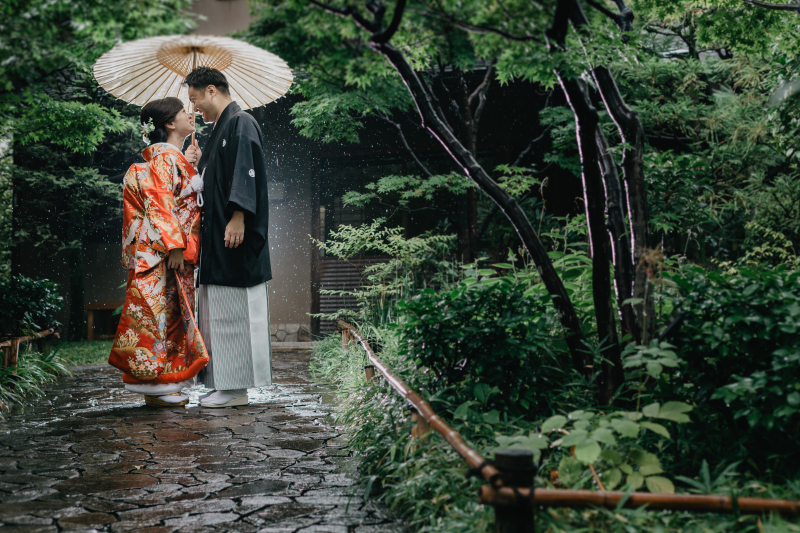 途中で雨が降ってきたので・・・