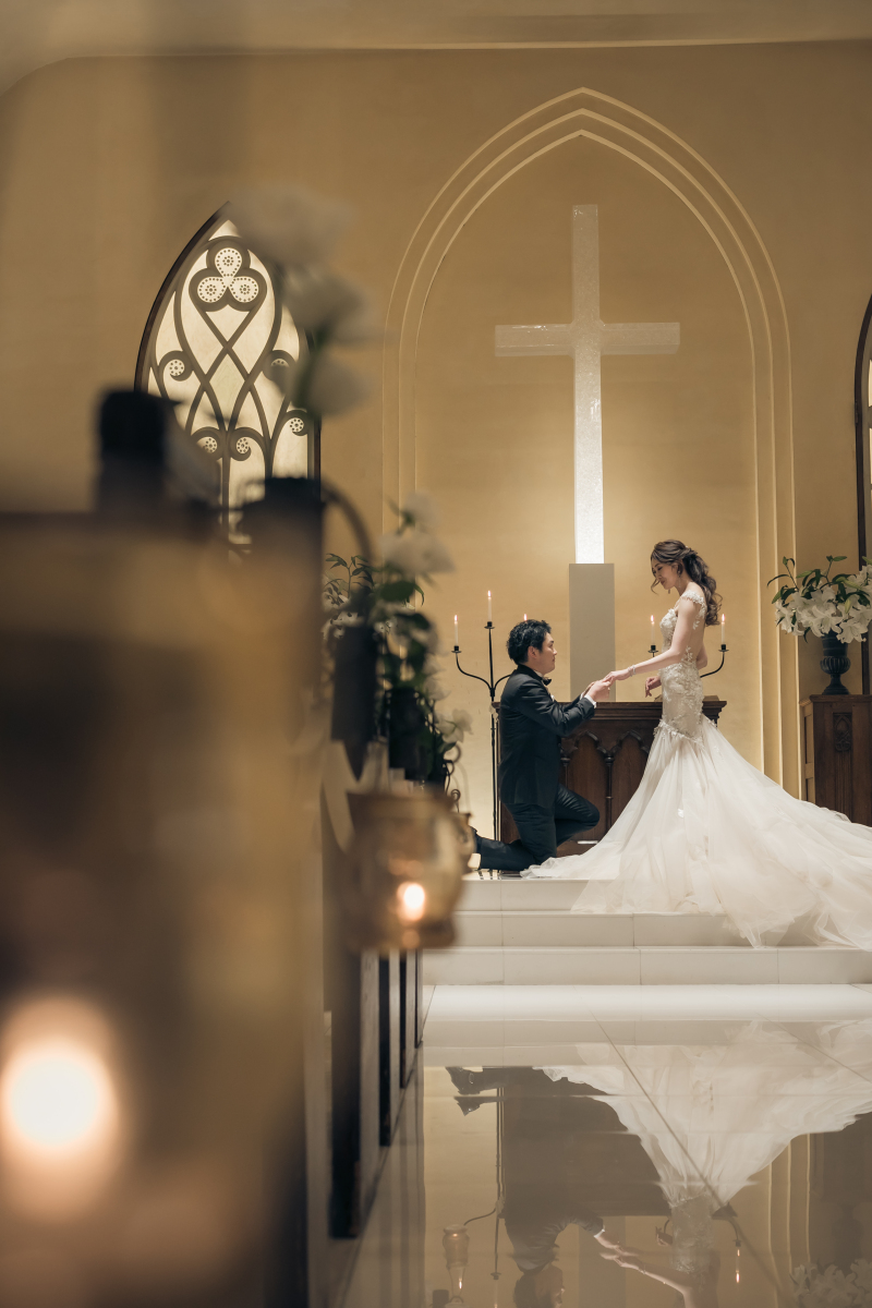 チャペルでプロポーズショット・・・♪