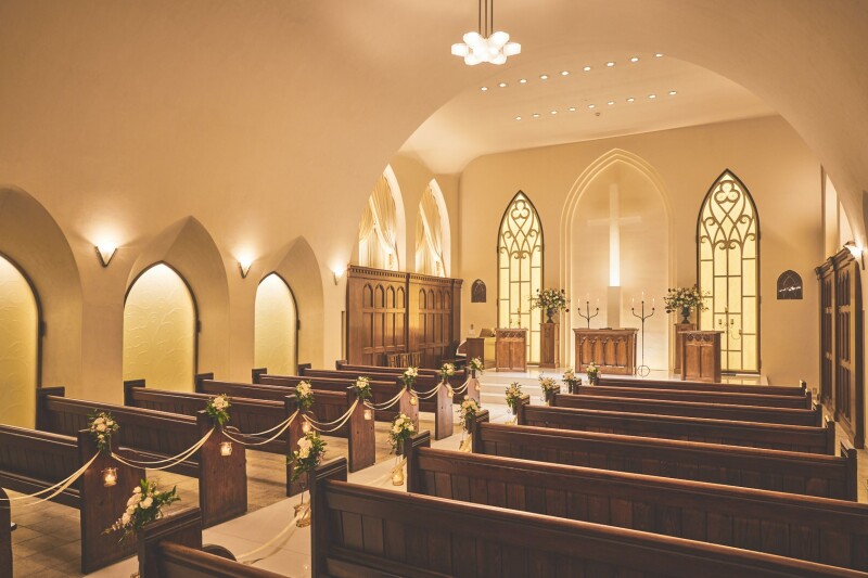 本物にとことんこだわった格式と伝統の正統派チャペル
