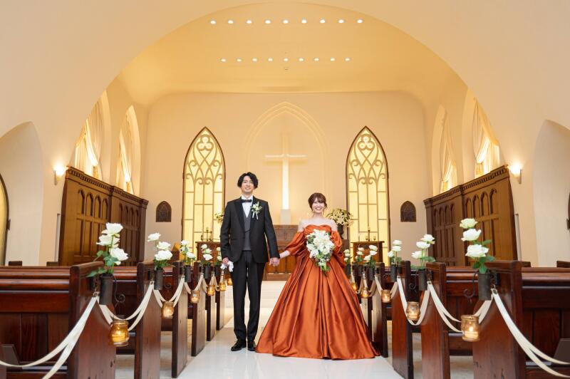 カラードレスでの撮影・和装フォトも選べる