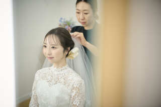 新婦様ヘアセット