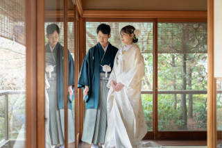 南青山ル・アンジェ教会_ロケーションフォト《和装×目白庭園》