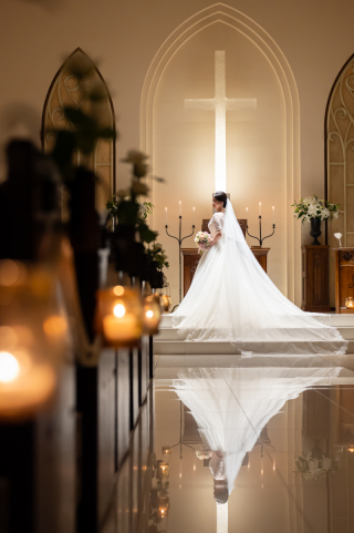南青山ル・アンジェ教会_独立型チャペル【ウエディングドレス】
