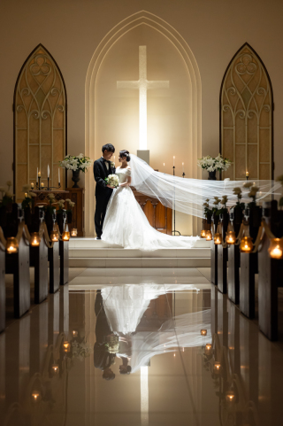 南青山ル・アンジェ教会_独立型チャペル【ウエディングドレス】
