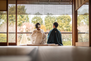 南青山ル・アンジェ教会_ロケーションフォト《和装×目白庭園》