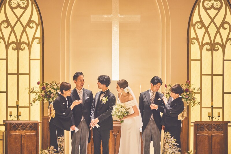 南青山ル・アンジェ教会_家族・友人を撮影に呼べる