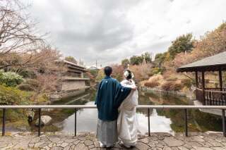 南青山ル・アンジェ教会_ロケーションフォト《和装×目白庭園》
