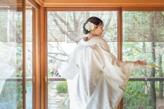 南青山ル・アンジェ教会_ロケーションフォト《和装×目白庭園》