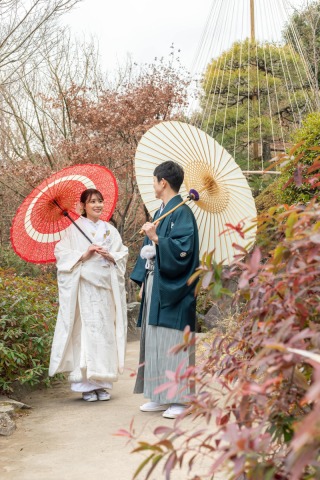 南青山ル・アンジェ教会_ロケーションフォト《和装×目白庭園》