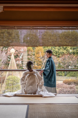 南青山ル・アンジェ教会_ロケーションフォト《和装×目白庭園》