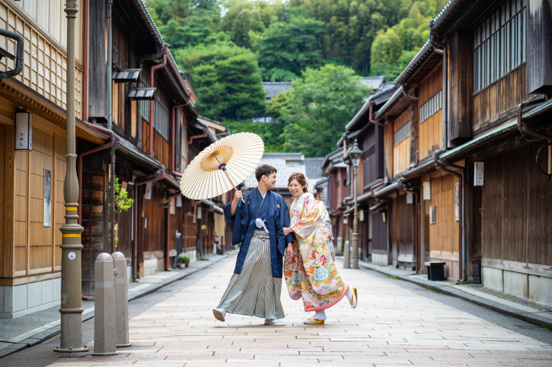 2人だけでひがし茶屋街を独占しちゃう♡