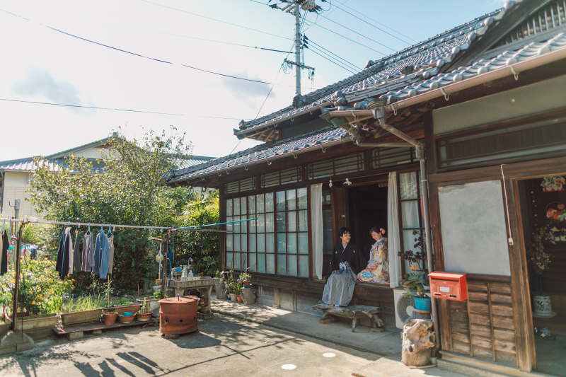 【家族と一緒に撮影】ロケーションフォト(和装1着+新婦ヘアメイク+全データ)