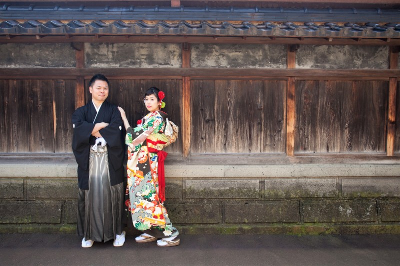 ひがし茶屋街の撮影