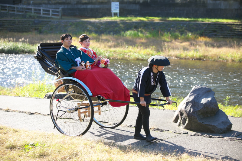 人力車で浅野川へ