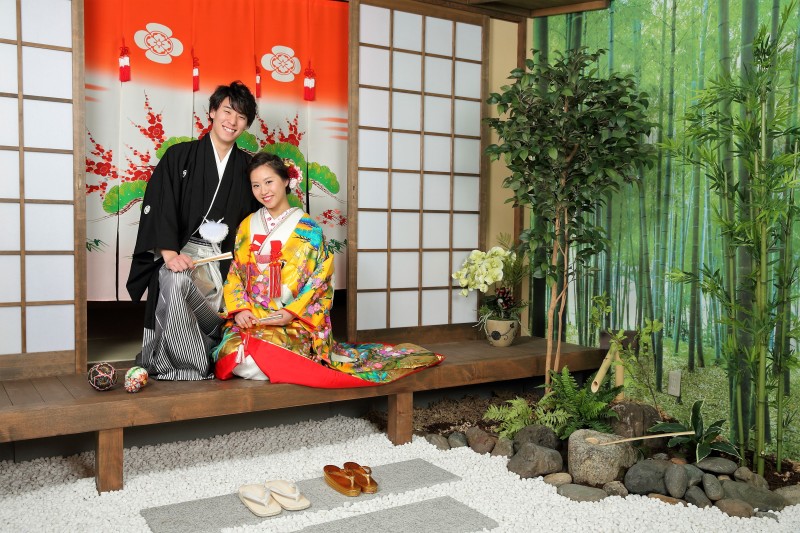 スタジオでの撮影