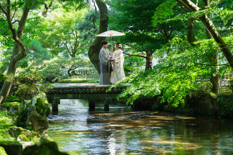 兼六園にて