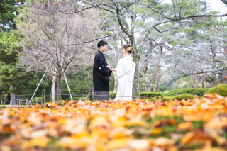 兼六園にて撮影