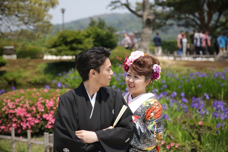 ５月の兼六園はお花がいっぱい