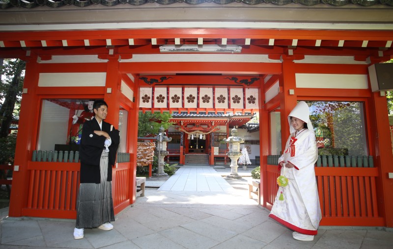 金沢神社は兼六園の後ろの方にあります