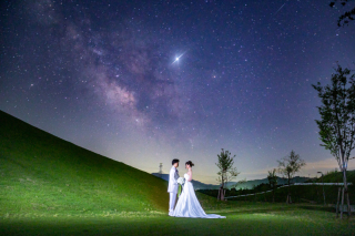 星空にうっとり