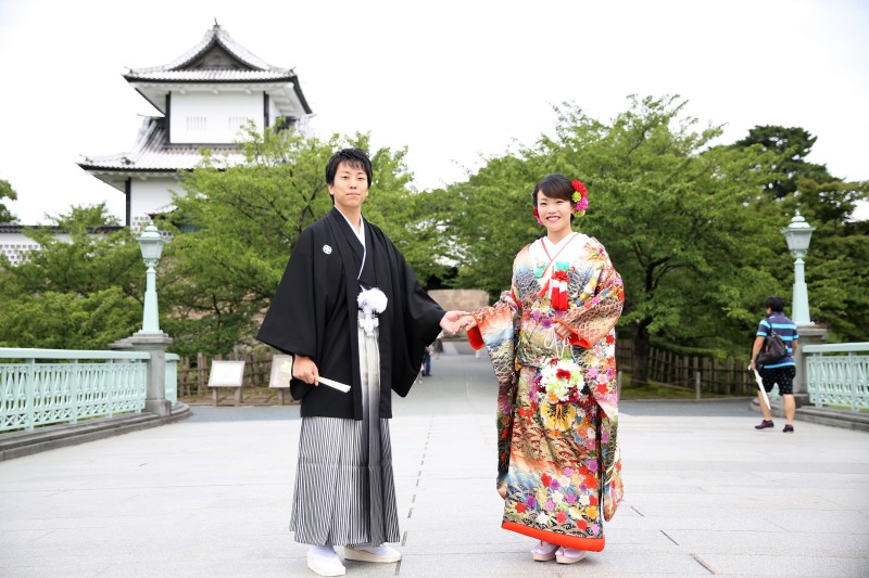 夏の金沢城撮影