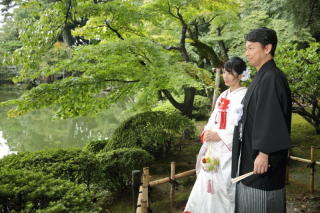 金沢　兼六園にて