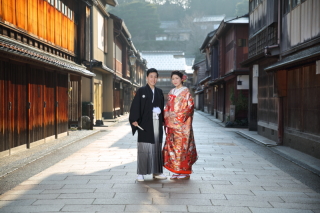 東茶屋街での撮影