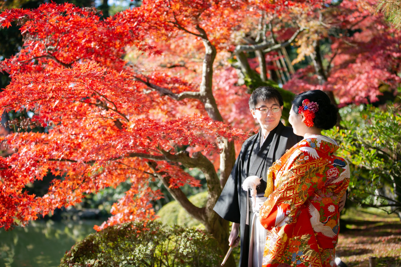 燃えるような赤