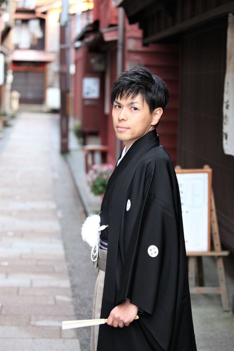 自前の羽織袴～