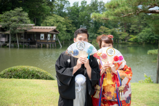 兼六園での撮影