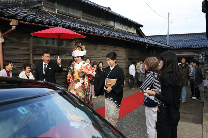 自宅から出発
