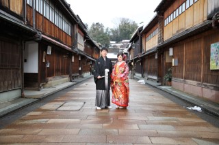 金沢　雪の撮影