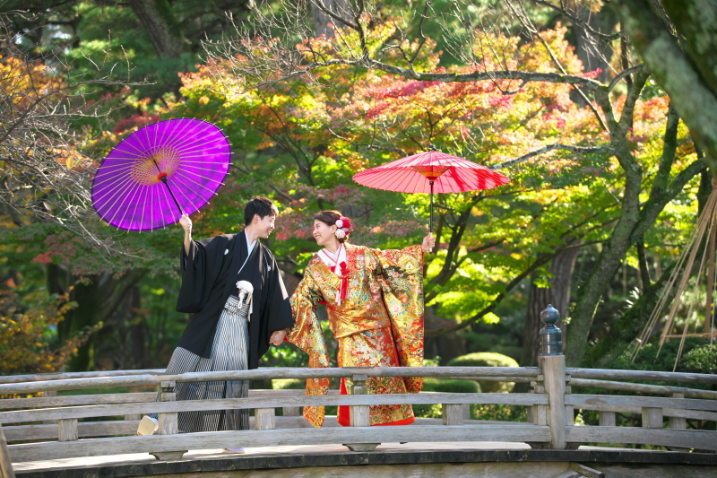 橋と紅葉