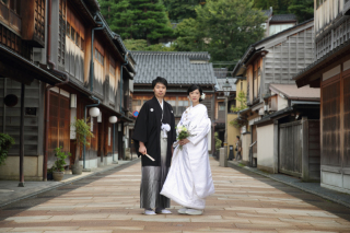 金沢　東茶屋街にて