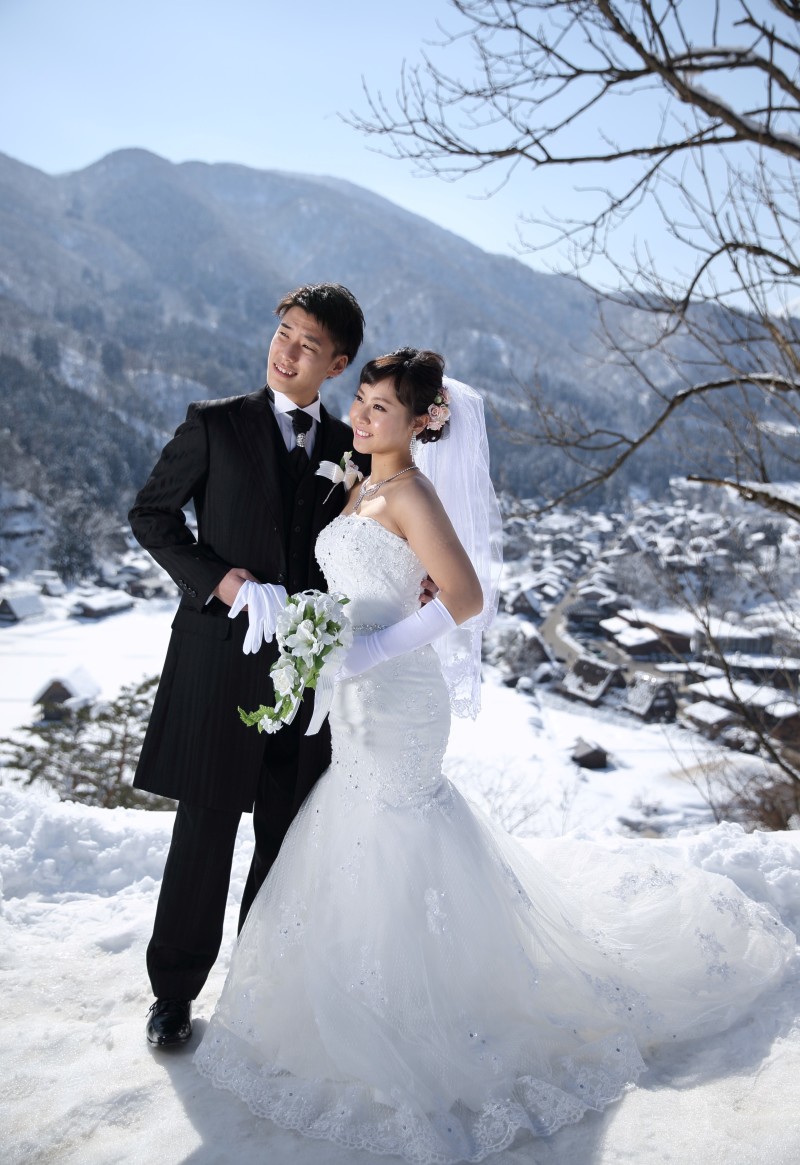 雪の白川郷は最高~~