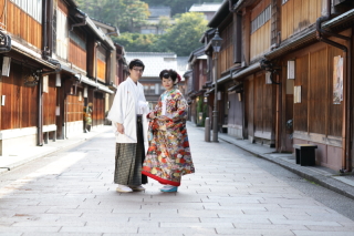 早朝のひがし茶屋街