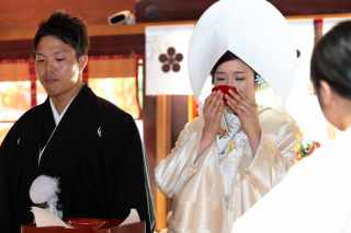 神社婚の前にロケーション撮影