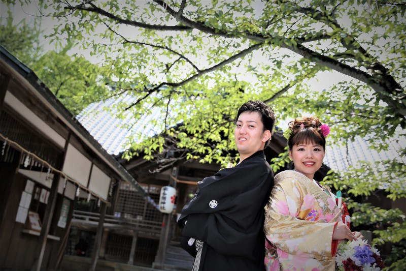 神社でも撮影しました