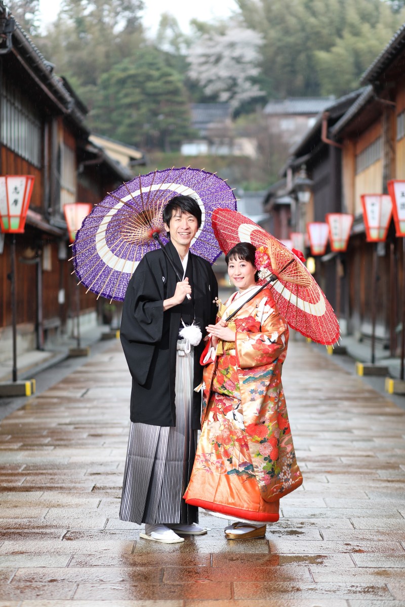 雨が降ってました