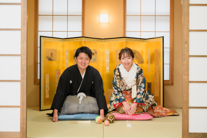 おしとやかに和装から♡